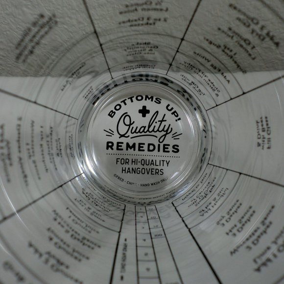Cocktail Recipe Glass Fred Good Measure NIB - Picture 14 of 15